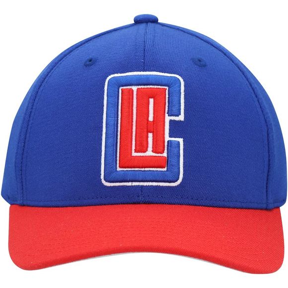 Mitchell‎ & Ness Los Angeles LA Clippers Snapback Hat Cap Two-tone Royal/Red New - Picture 2 of 16